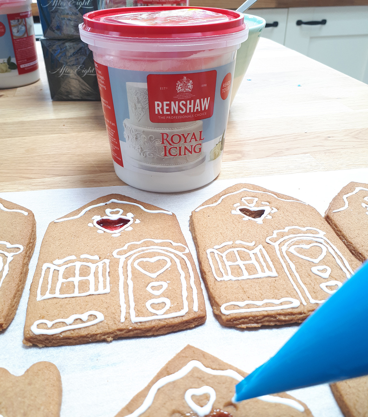Gingerbread house - step 1