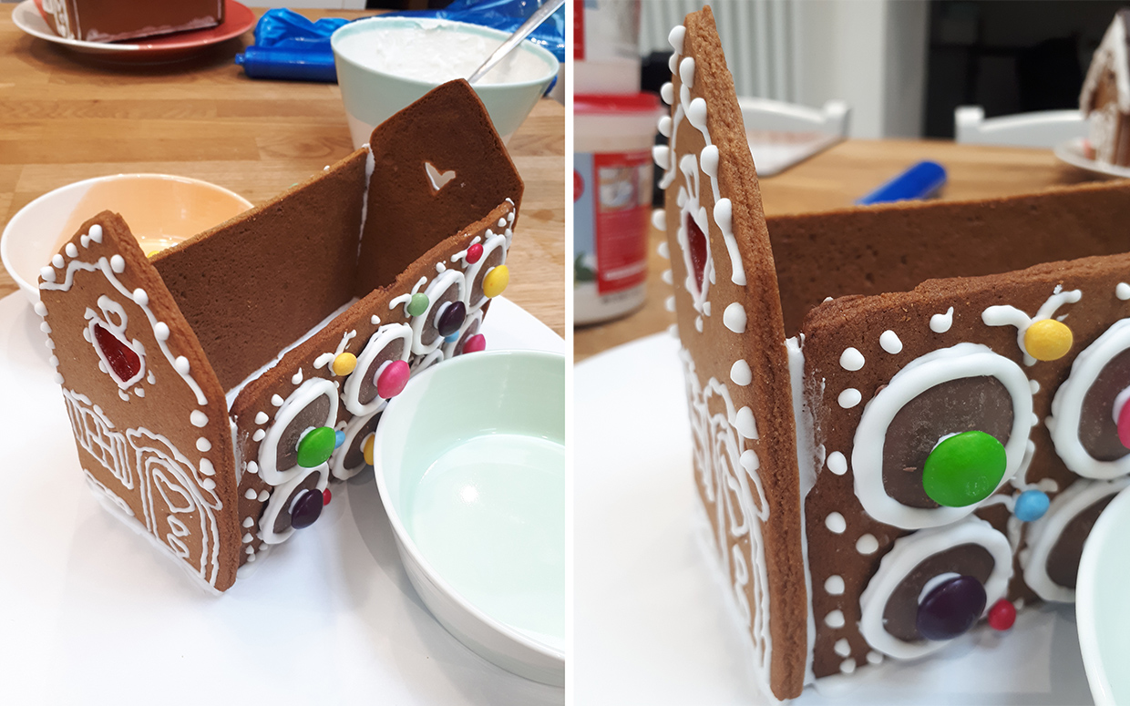 Gingerbread house - step 4A