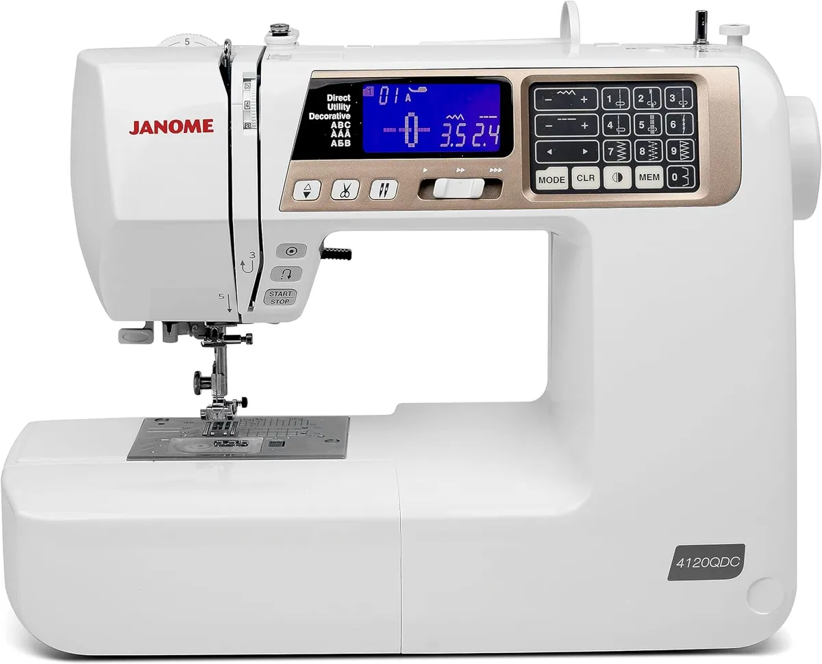 Janome 4120QDC-T Computerized Quilting and Sewing Machine with Quilt Kit