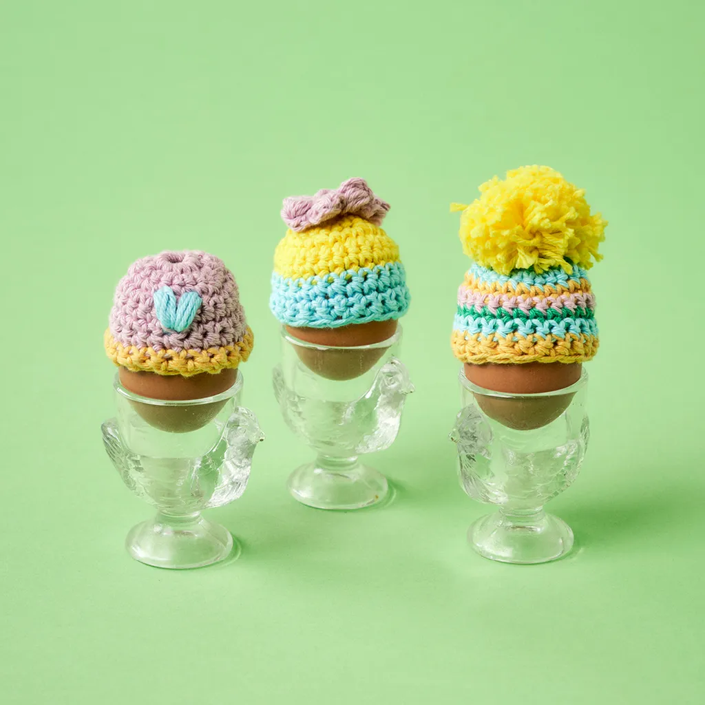 Crochet egg cosies, Easter crafts