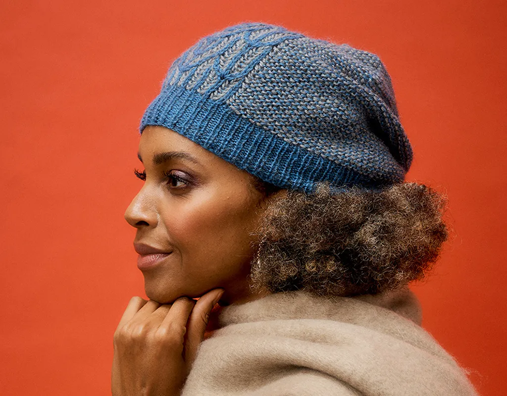 The Knitter 197 - Sandra Nesbitt brioche hat