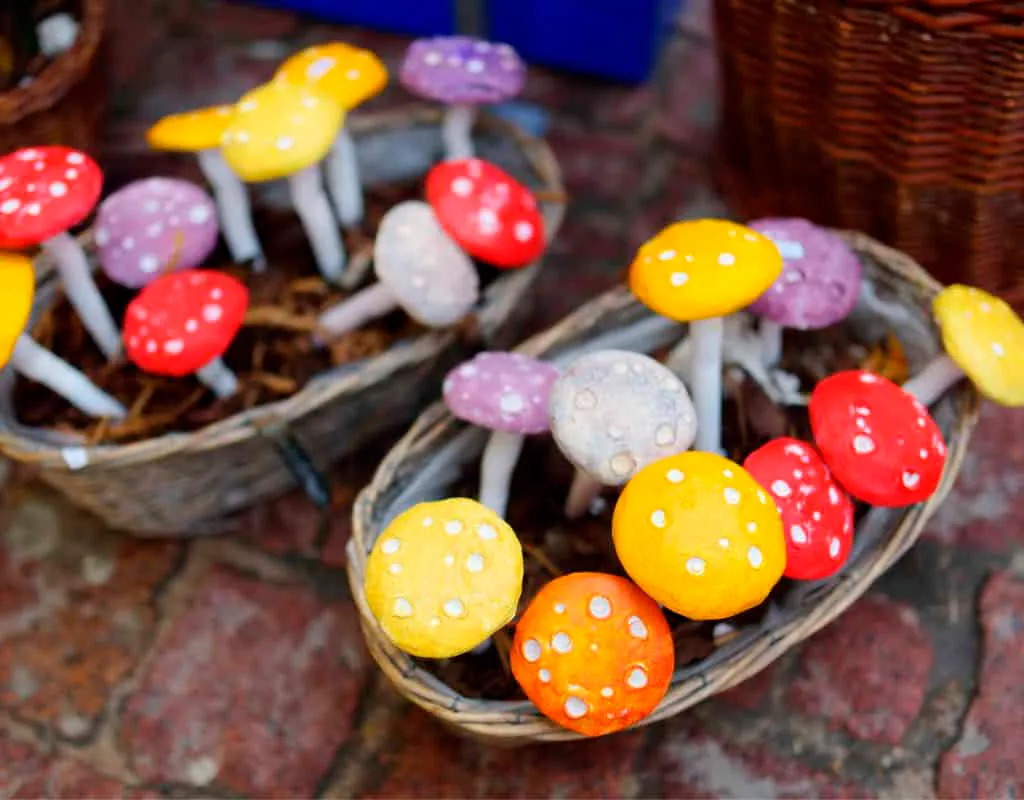 Ceramic mushrooms