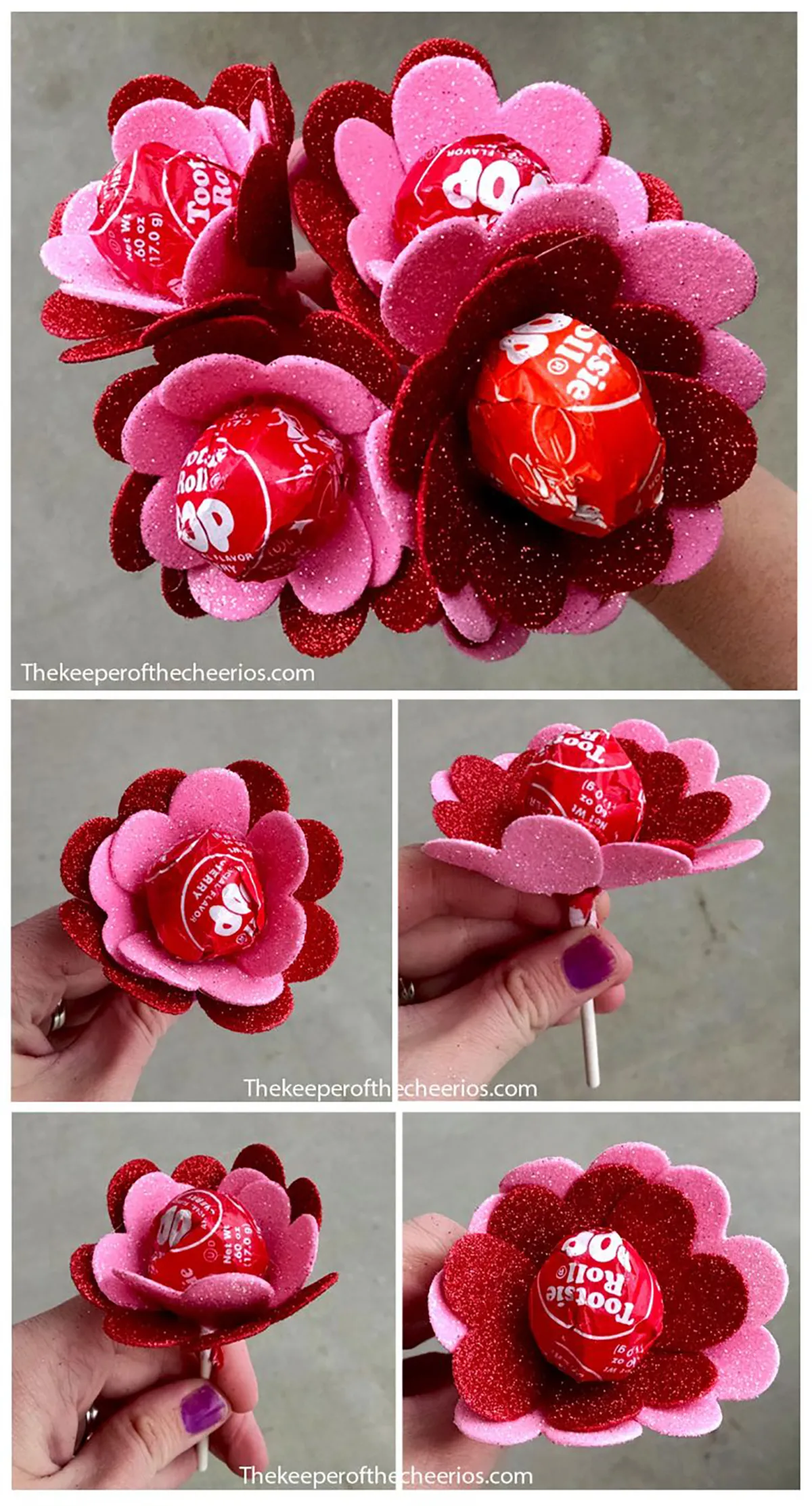 diy valentines decorations - lolly
