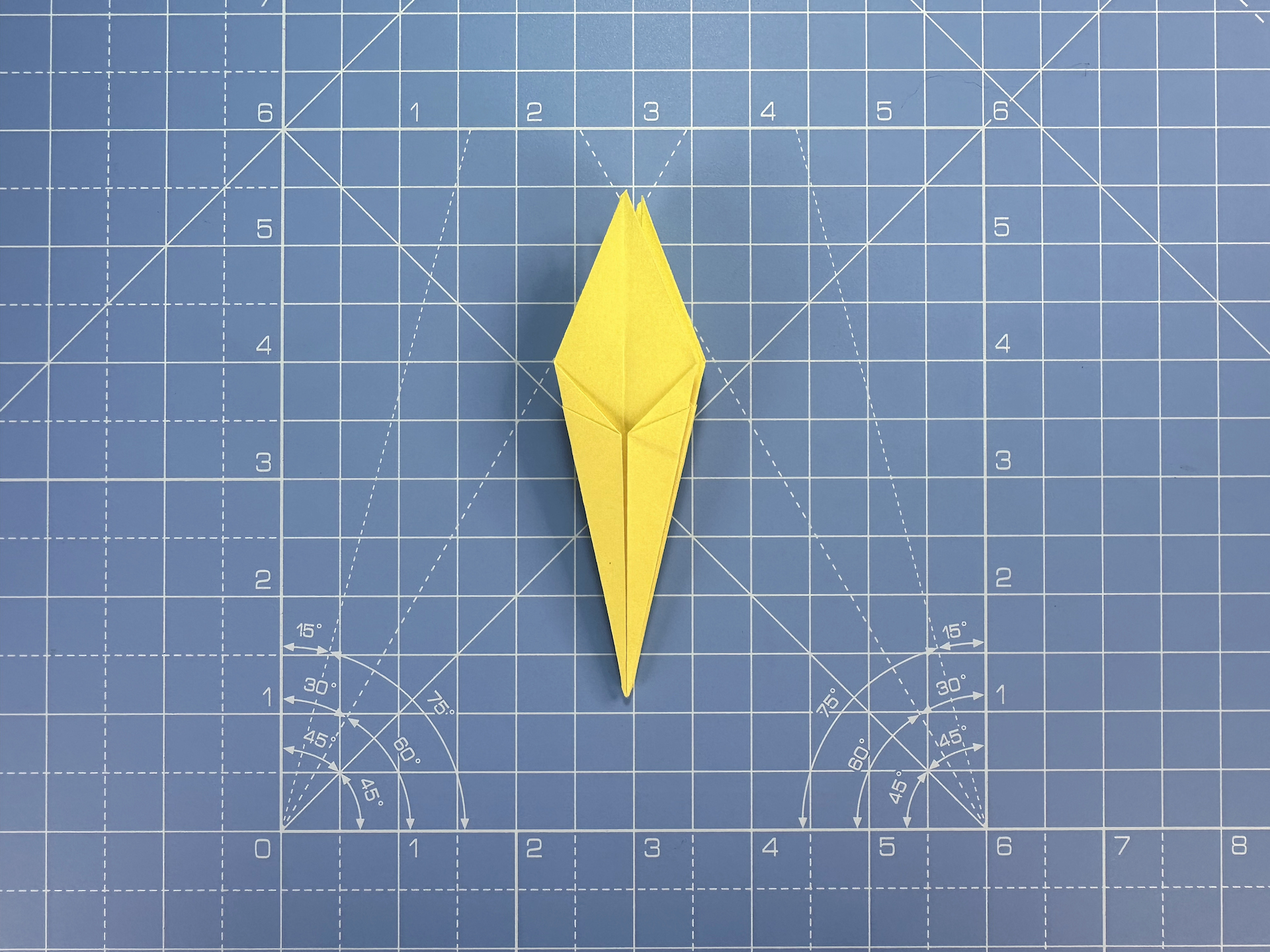 How to make an origami lily, step 18