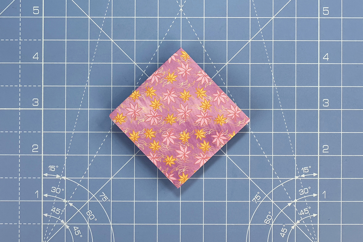 How to make an origami lotus, step 5