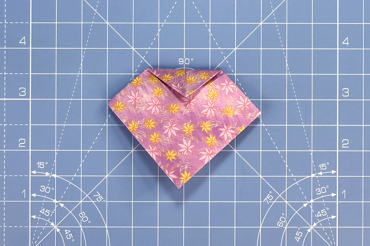 How to make an origami lotus, step 6a