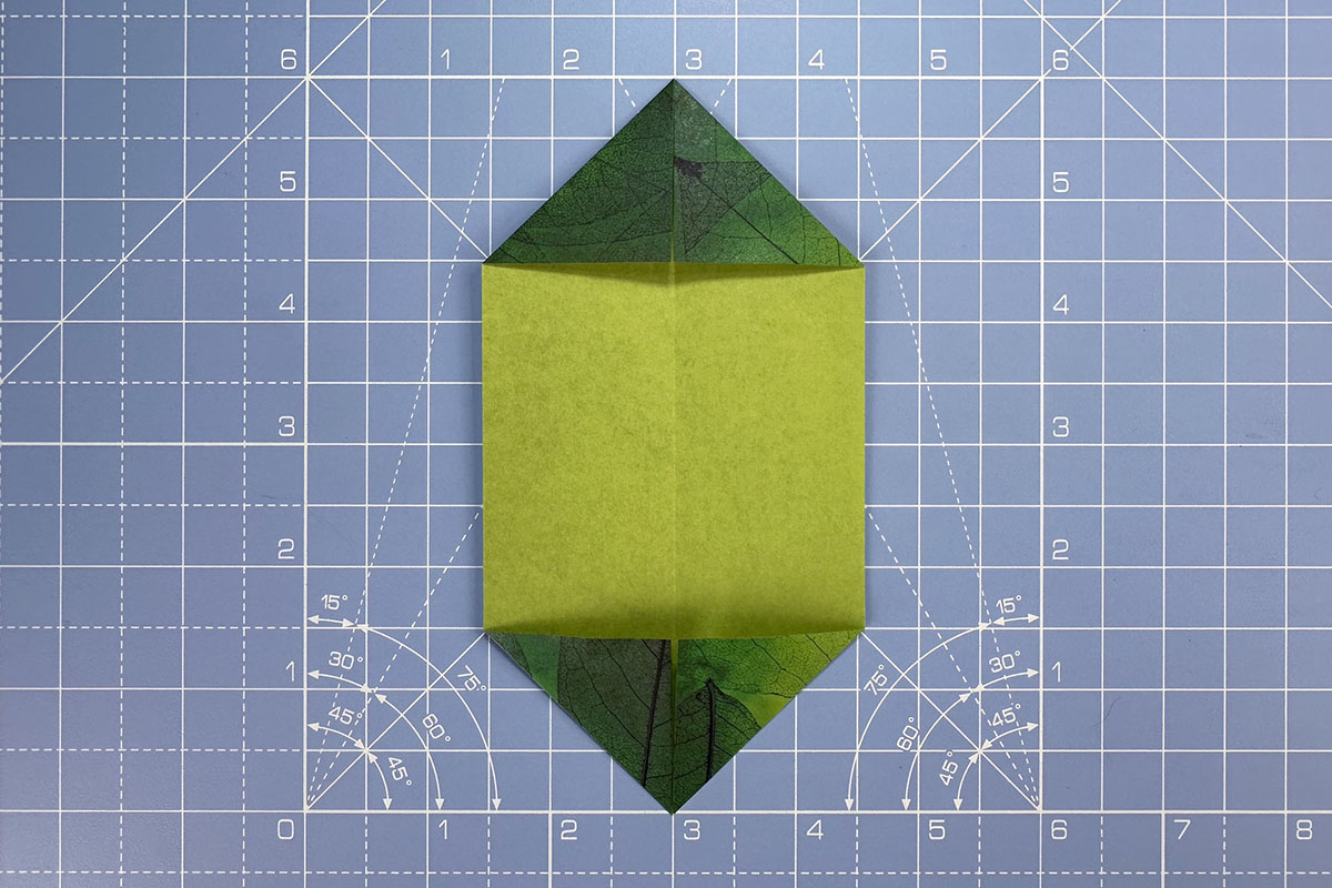 How to make an origami tulip, step 15