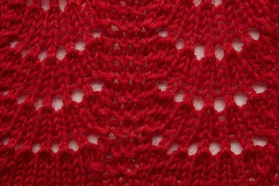 Lace knitting stitches Open Flares