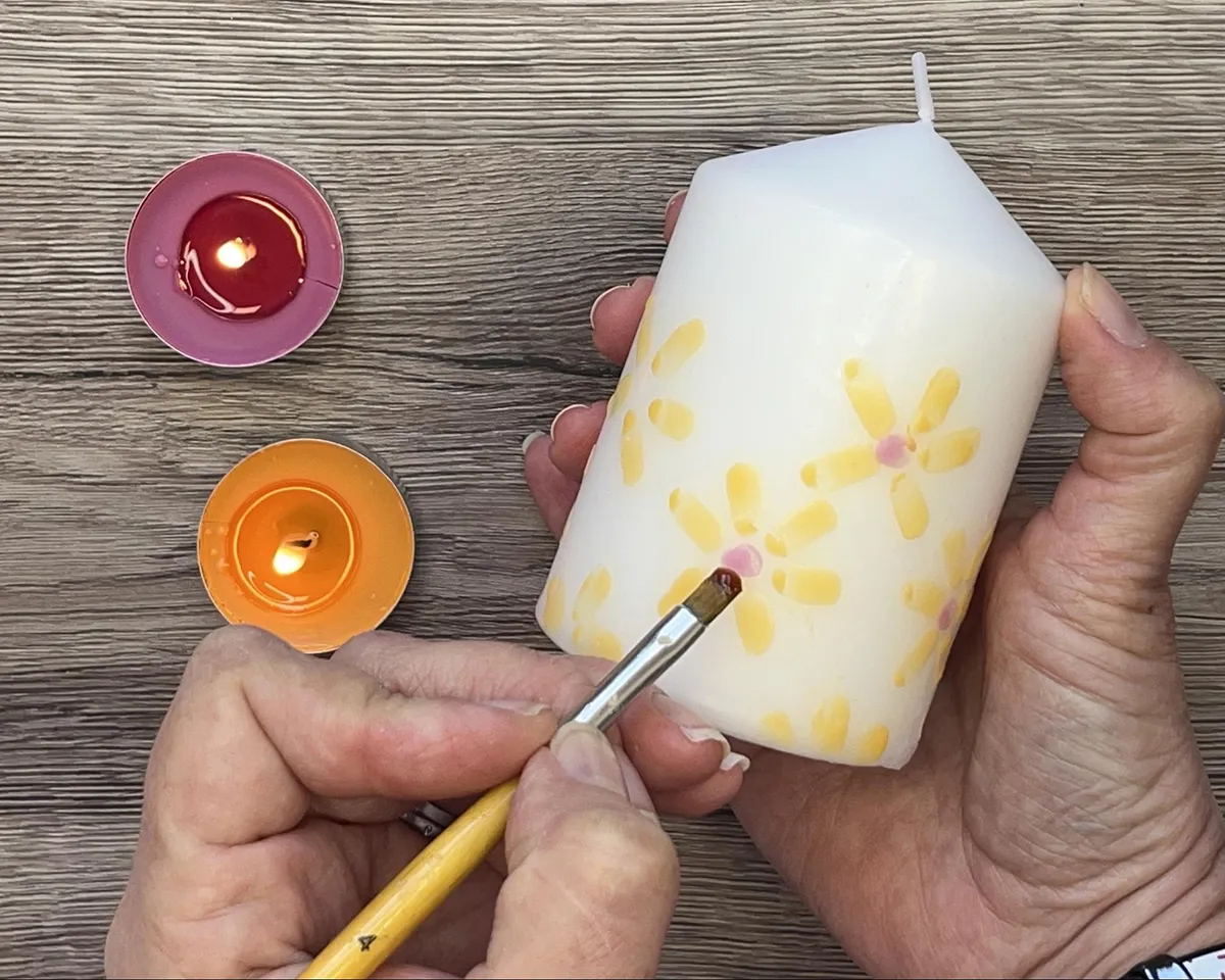 candle painting - step 3