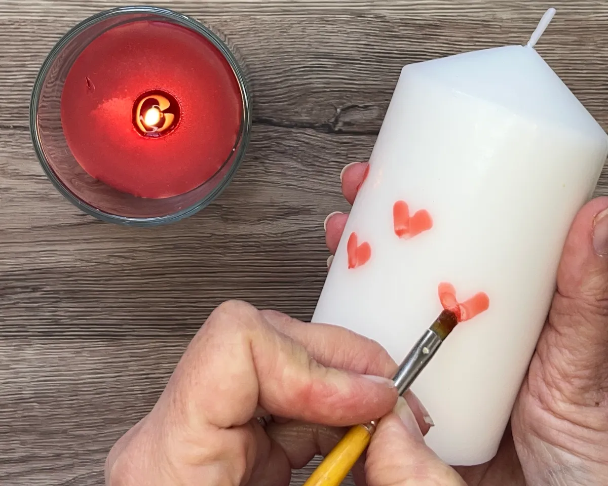 candle painting - step 4