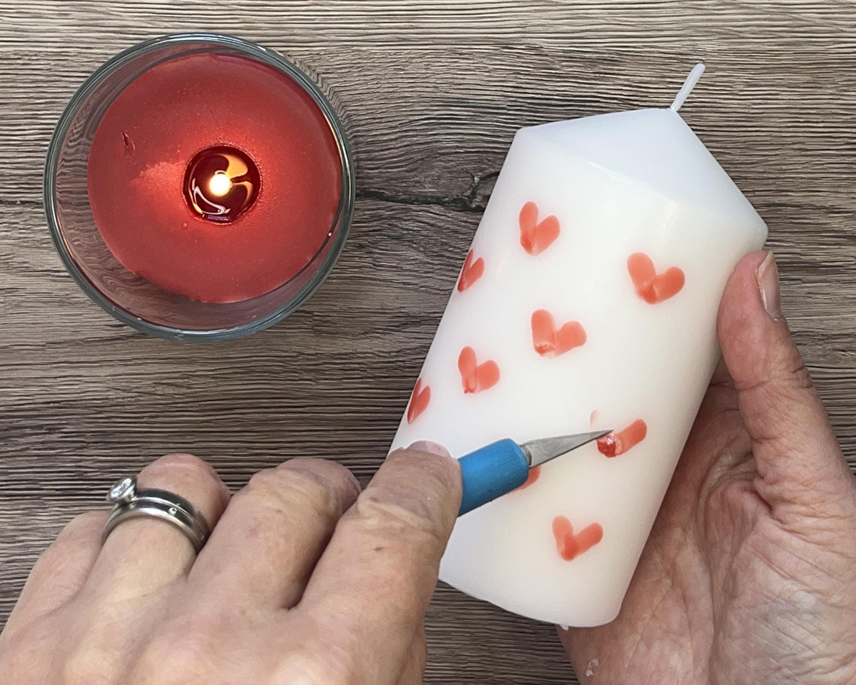 candle painting - step 5