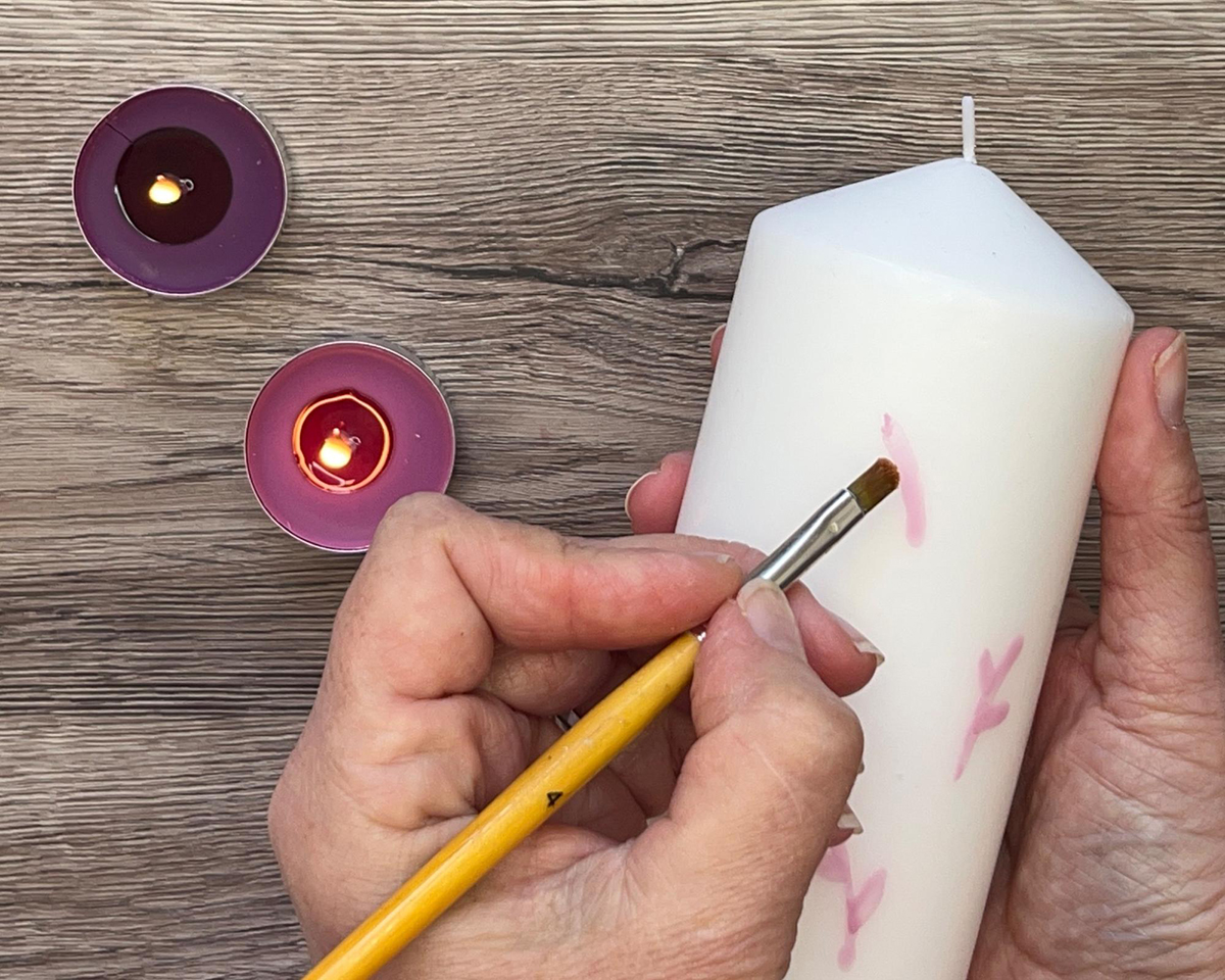 candle painting - step 6