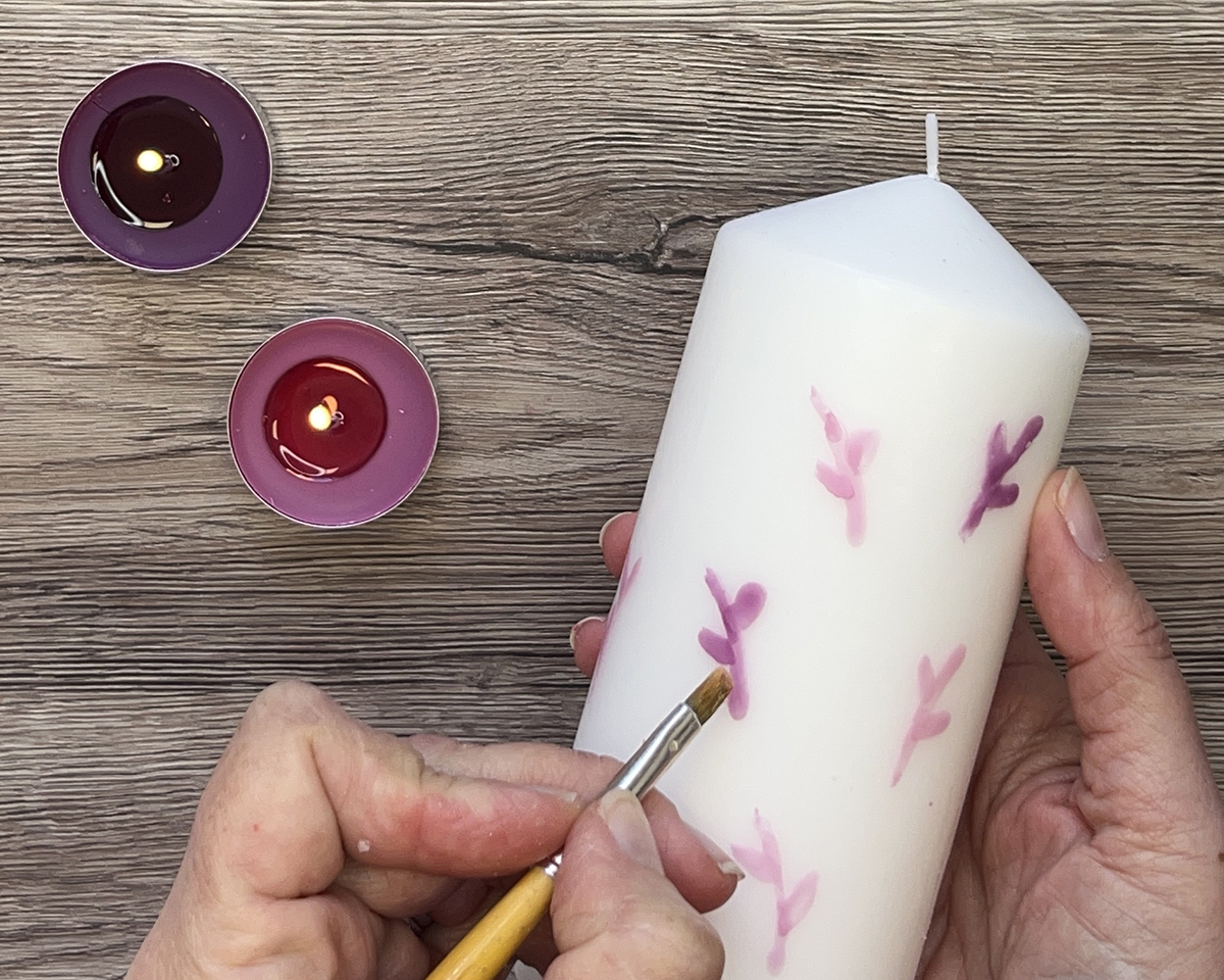 candle painting - step 7