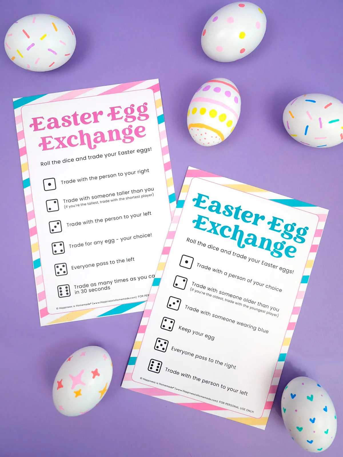 Easter egg exchange game