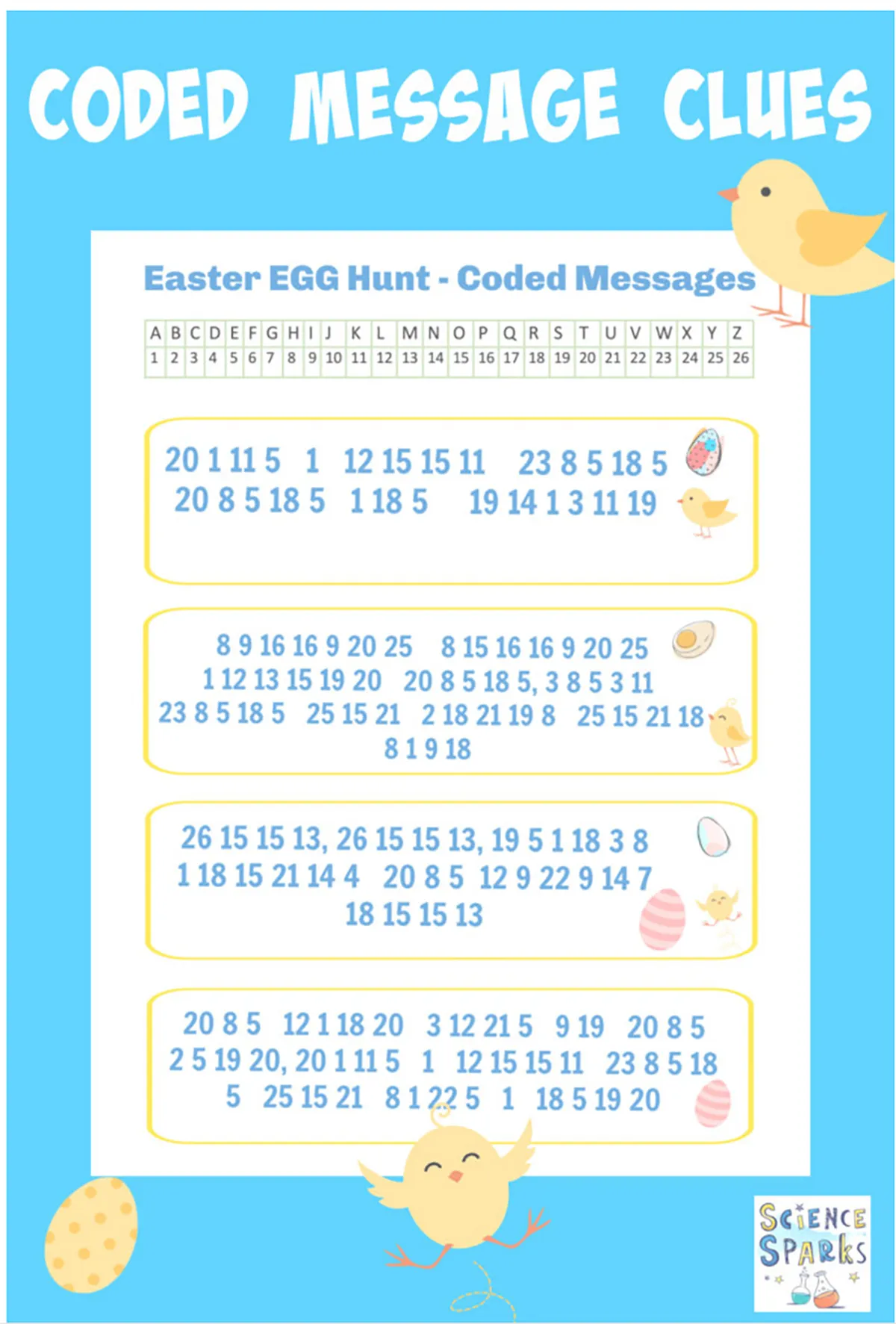 easter egg hunt ideas for kids - codes