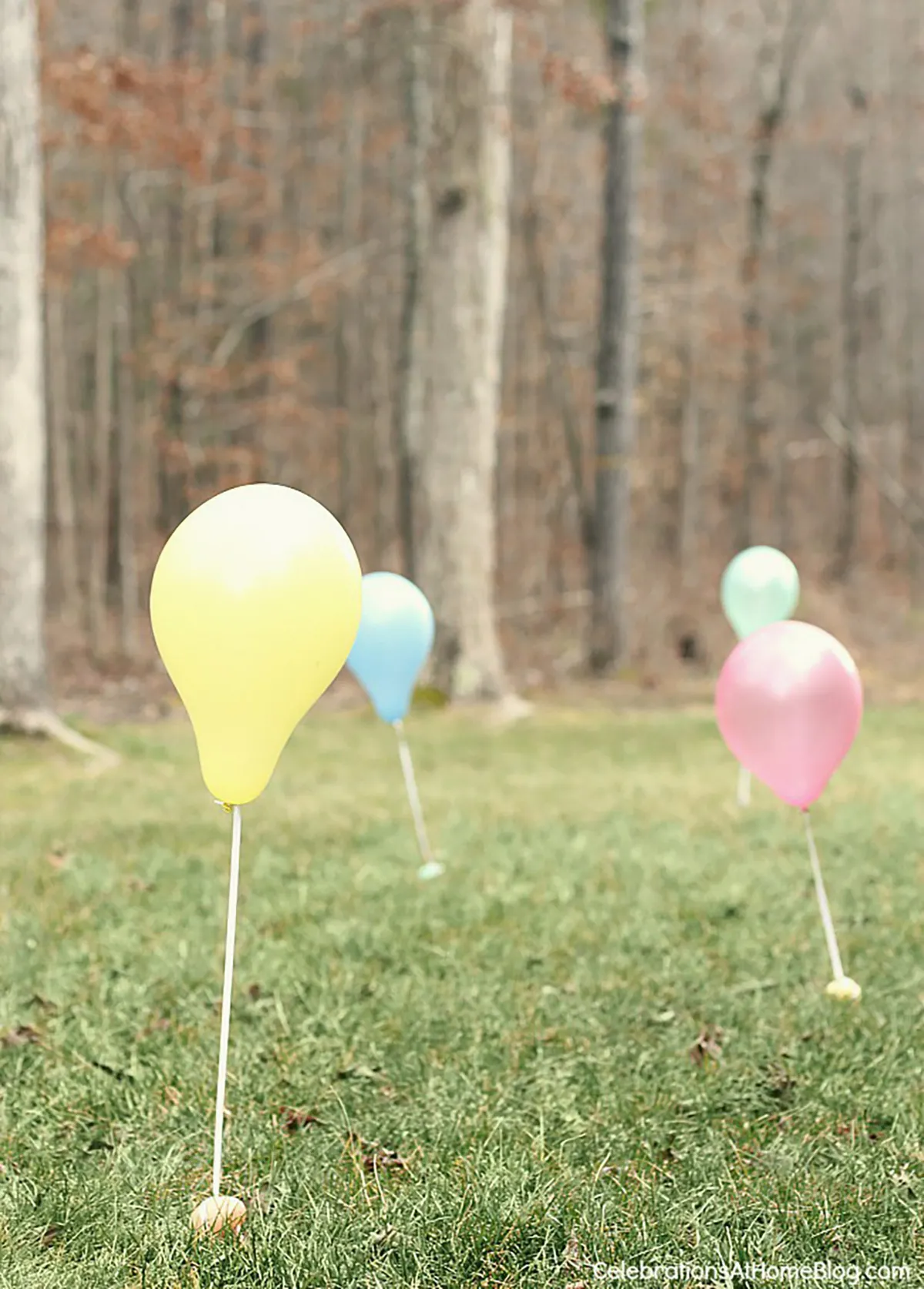 easter egg hunt ideas - toddlers balloons 2