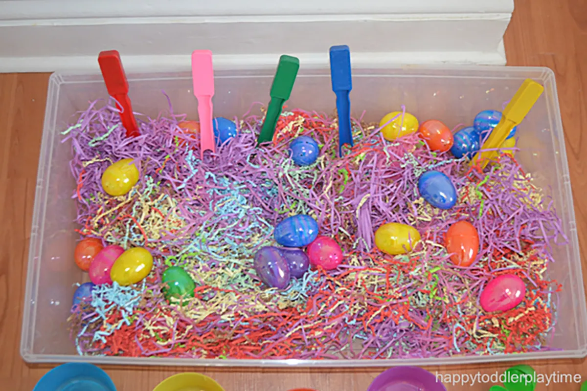 easter egg hunt ideas - toddlers magnets