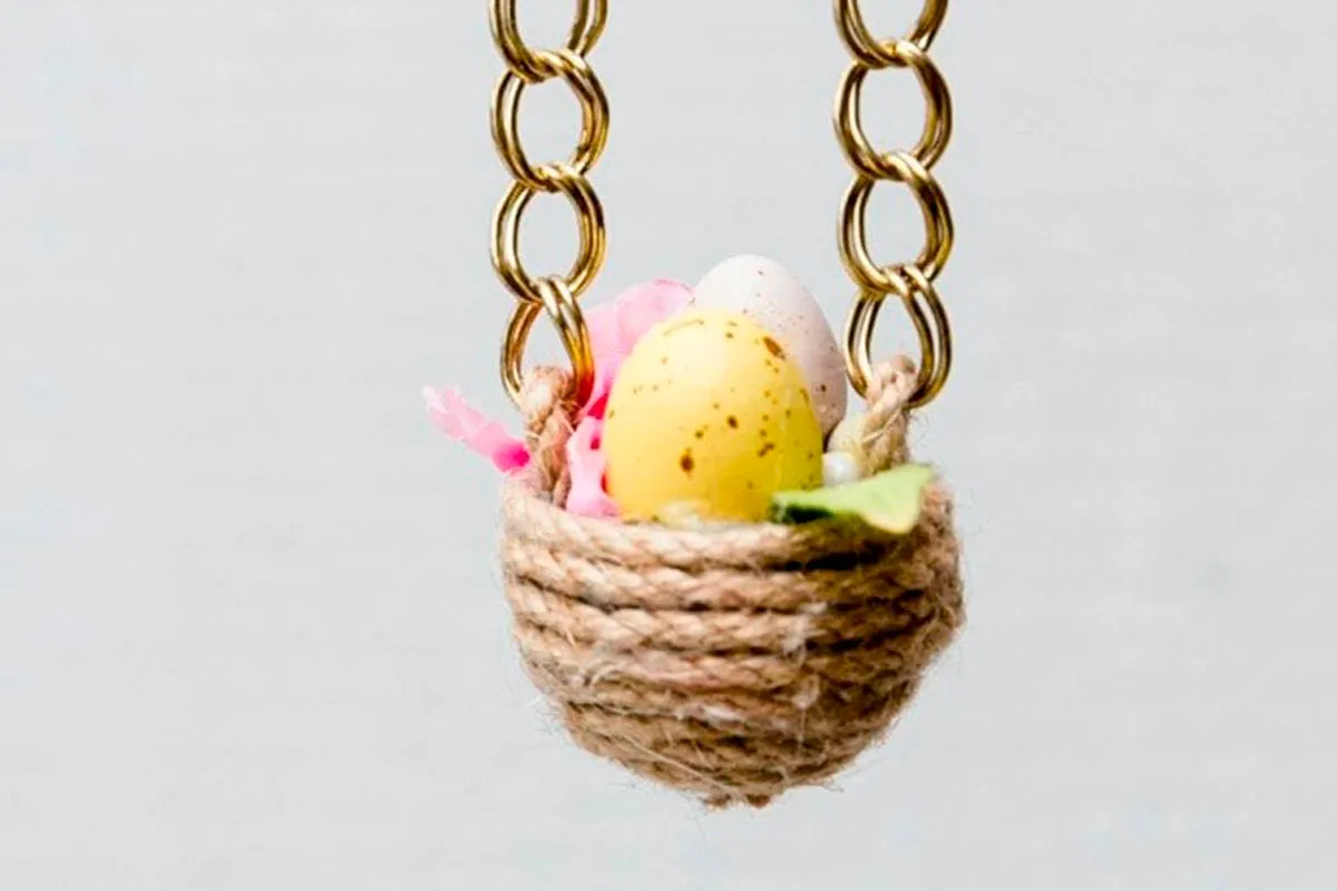 Easter egg necklace