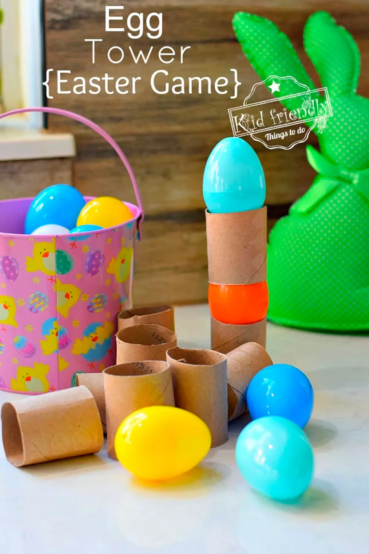 Easter egg tower game