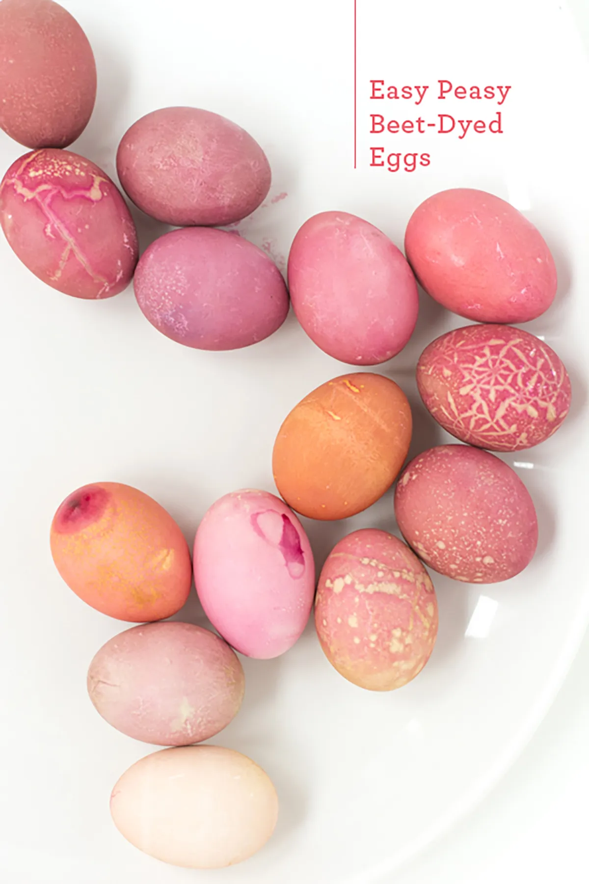 how to dye eggs - pink