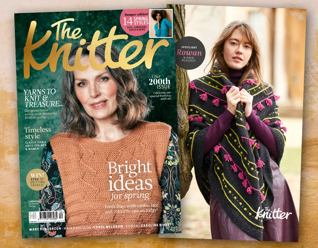 The Knitter 200 front cover and supplement