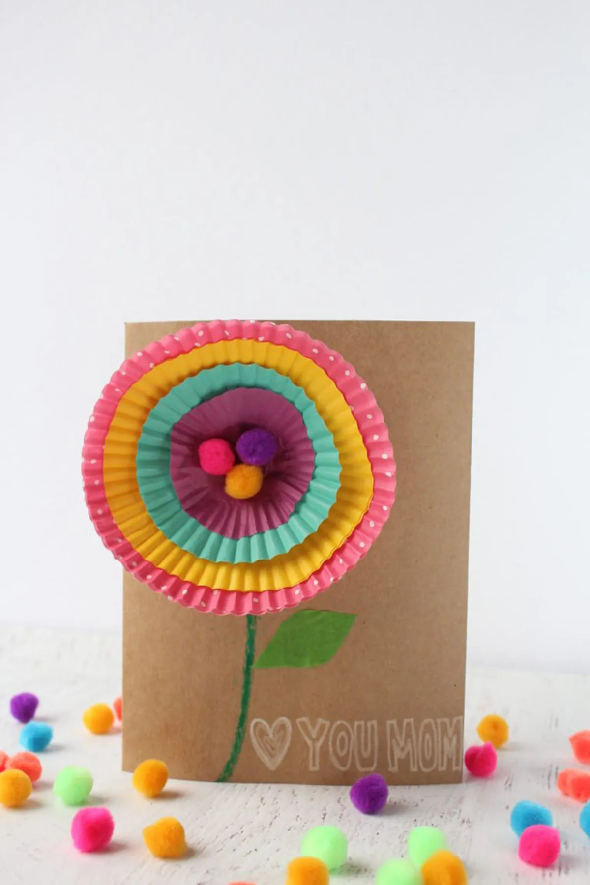Cupcake flower card