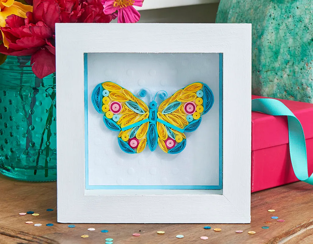 Quilled butterfly