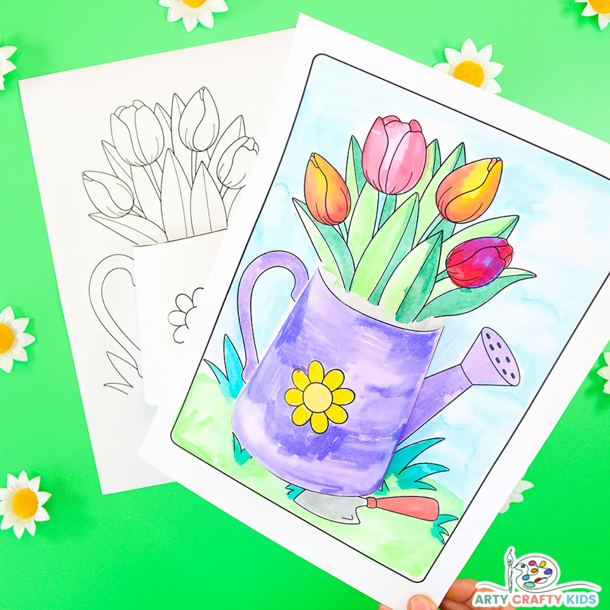 spring art projects - 3D-Spring-Coloring-Pages_-105