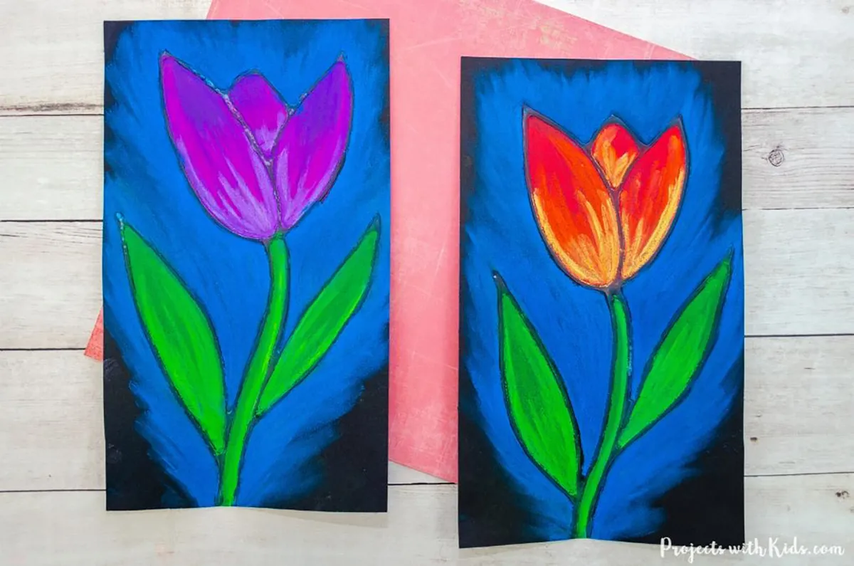 spring art projects - tulip-pastels-feature