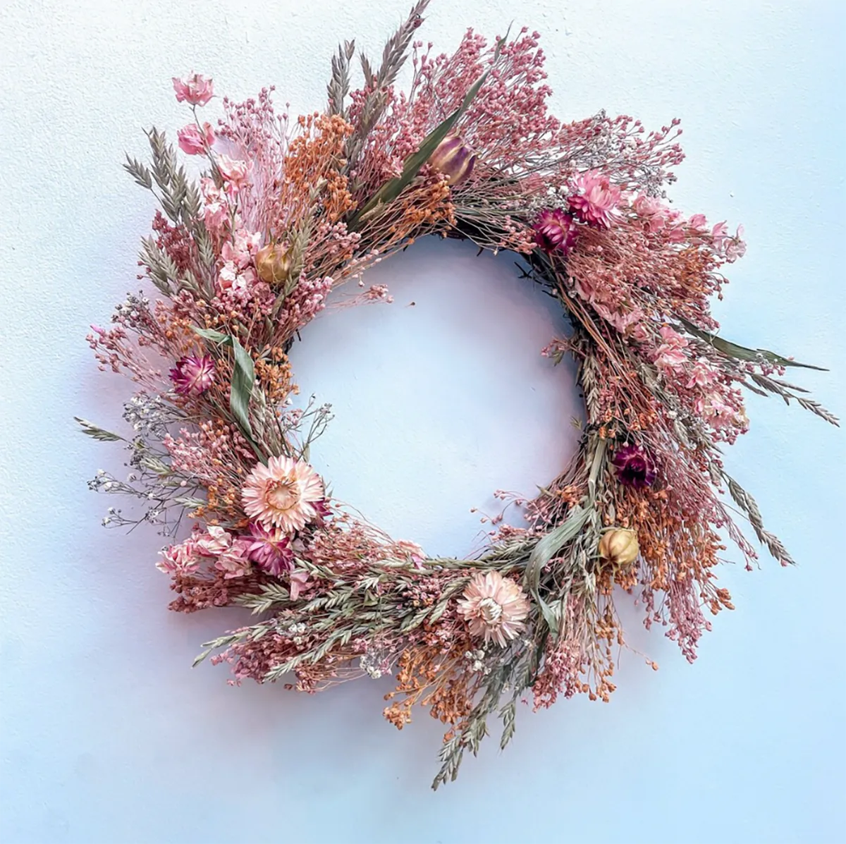 spring wreaths - dried