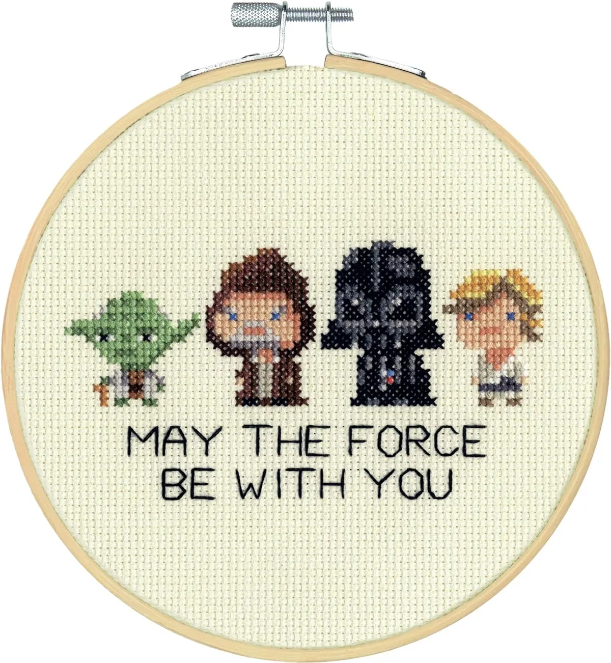 May the force be with you Star Wars cross stitch pattern