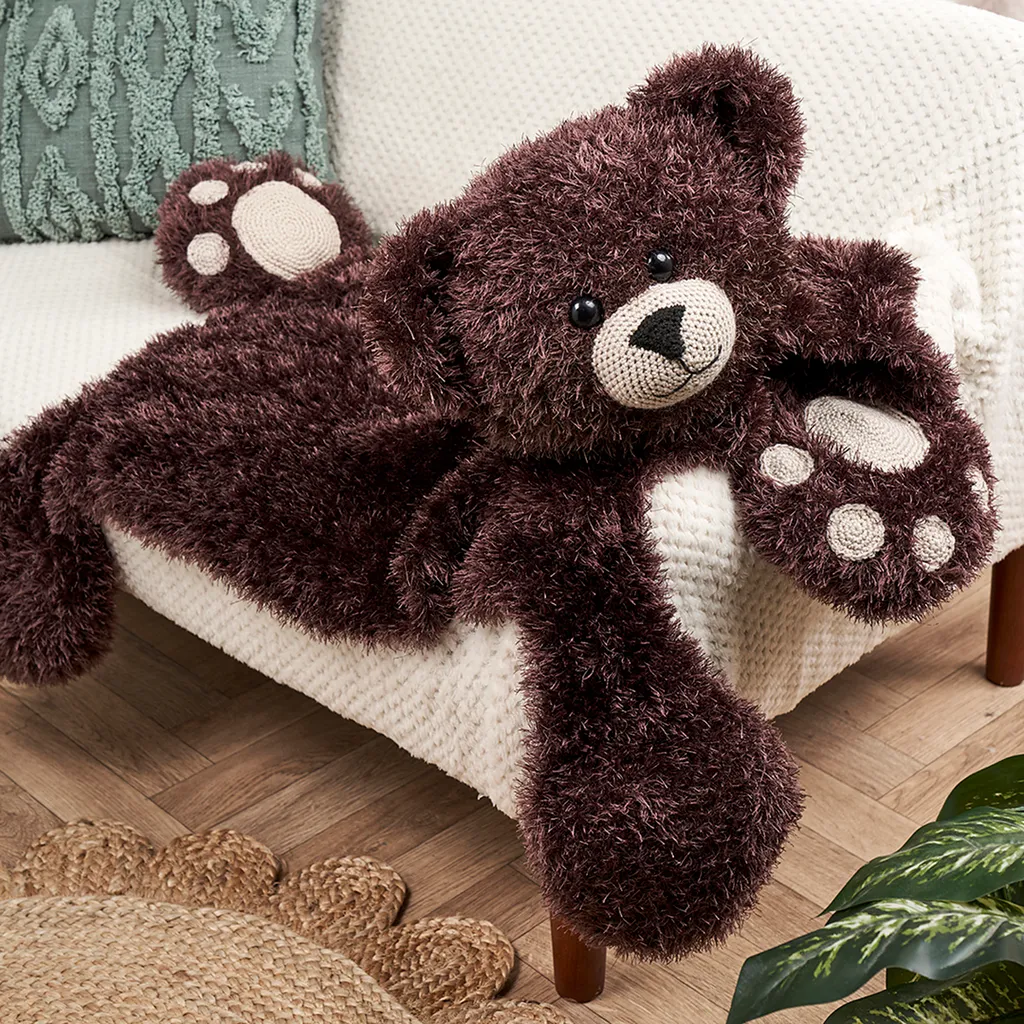 cute crochet ideas - bear blanket
