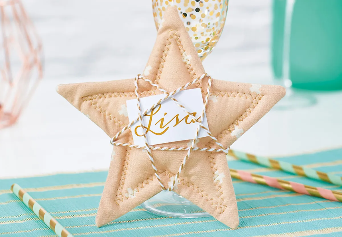Christmas table star place holders