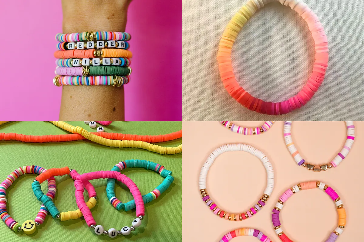 clay bead bracelet ideas - main