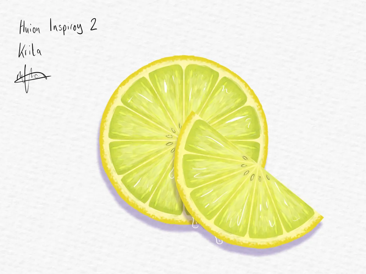 Huion Inspiroy 2 lemon