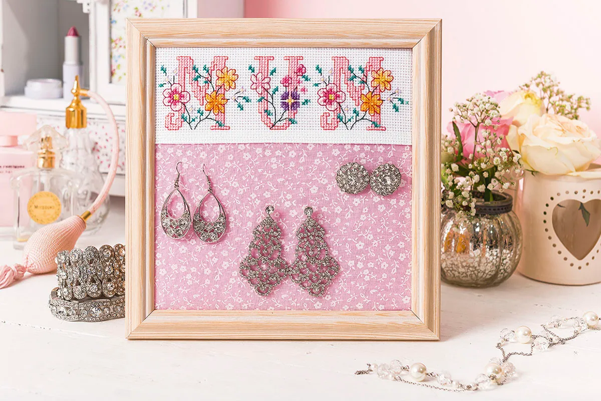 Mother's Day cross stitch ABC