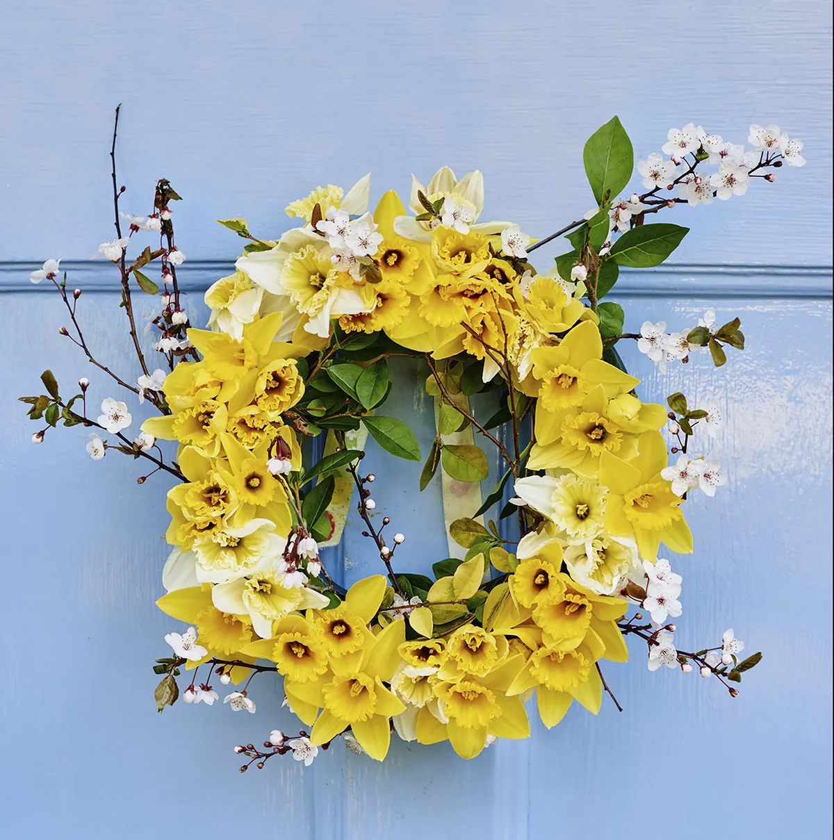 spring wreaths - daffodil