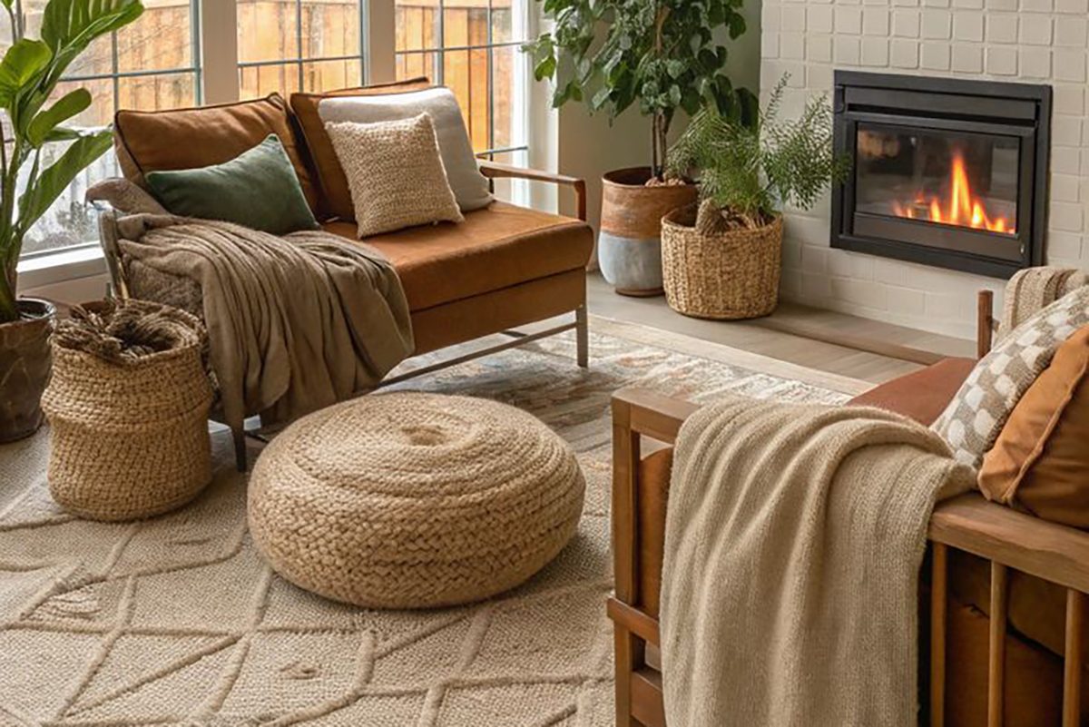 Discover the warm neutral living room trend