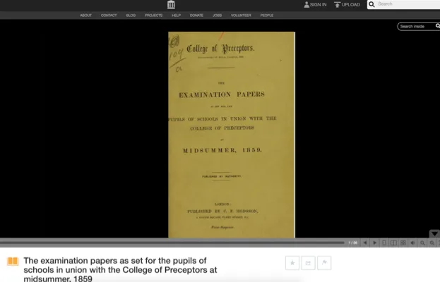 1859 exam paper