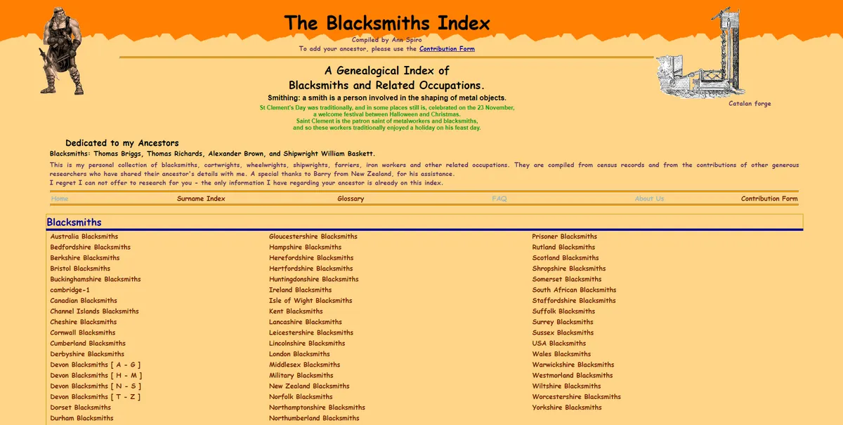 Blacksmith Index