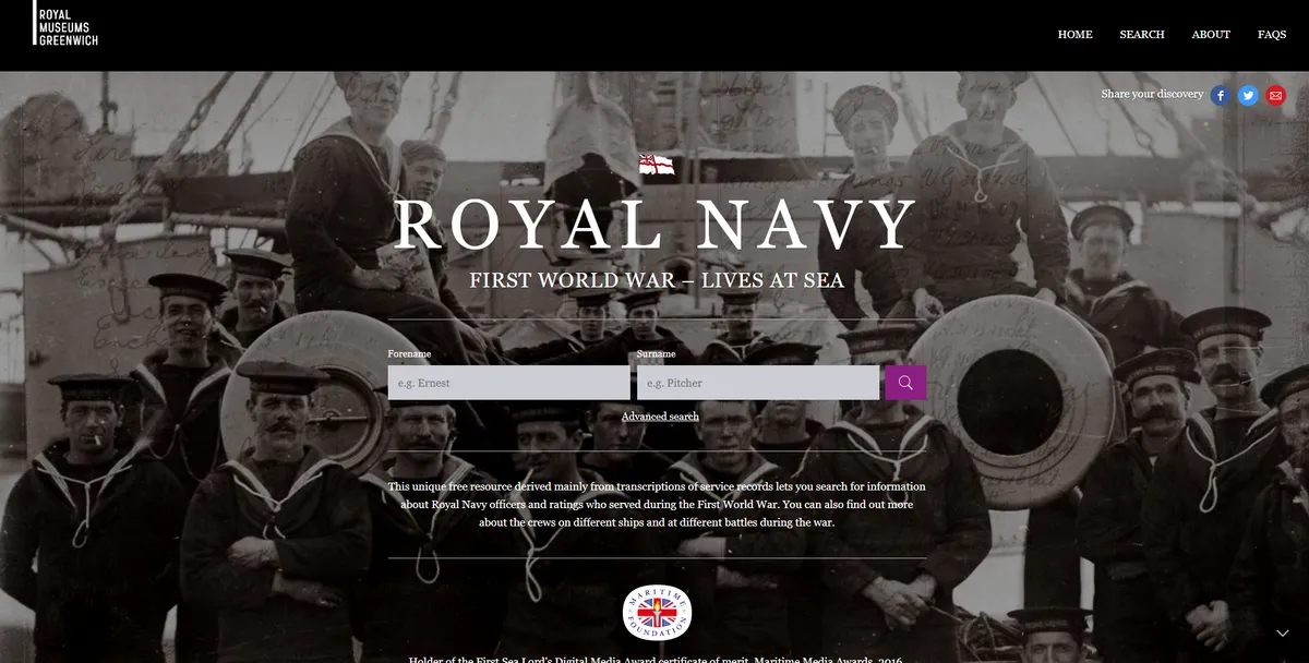 Royal navy records