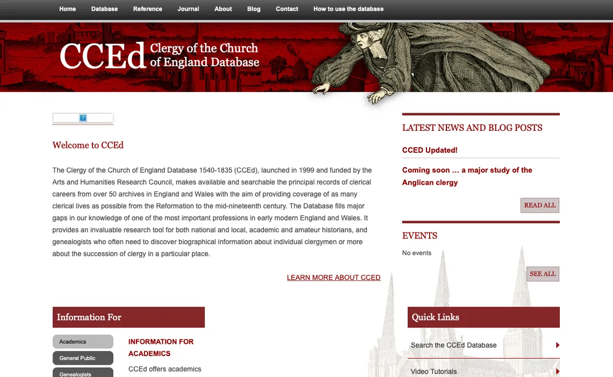 Clergy of the Church of England Database