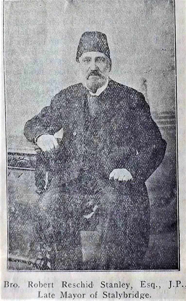 The 1907 portrait of Robert Reschid Stanley wearing his fez