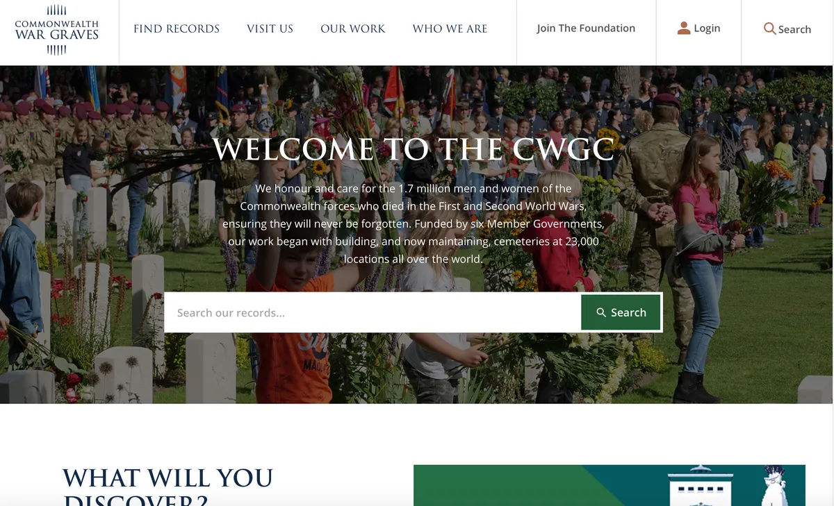 Commonwealth War Graves Commission cemetery records
