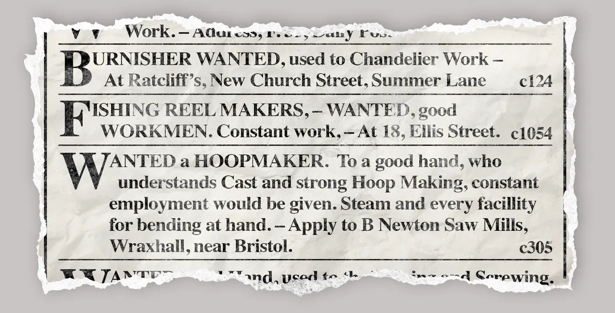 1870 job adverts