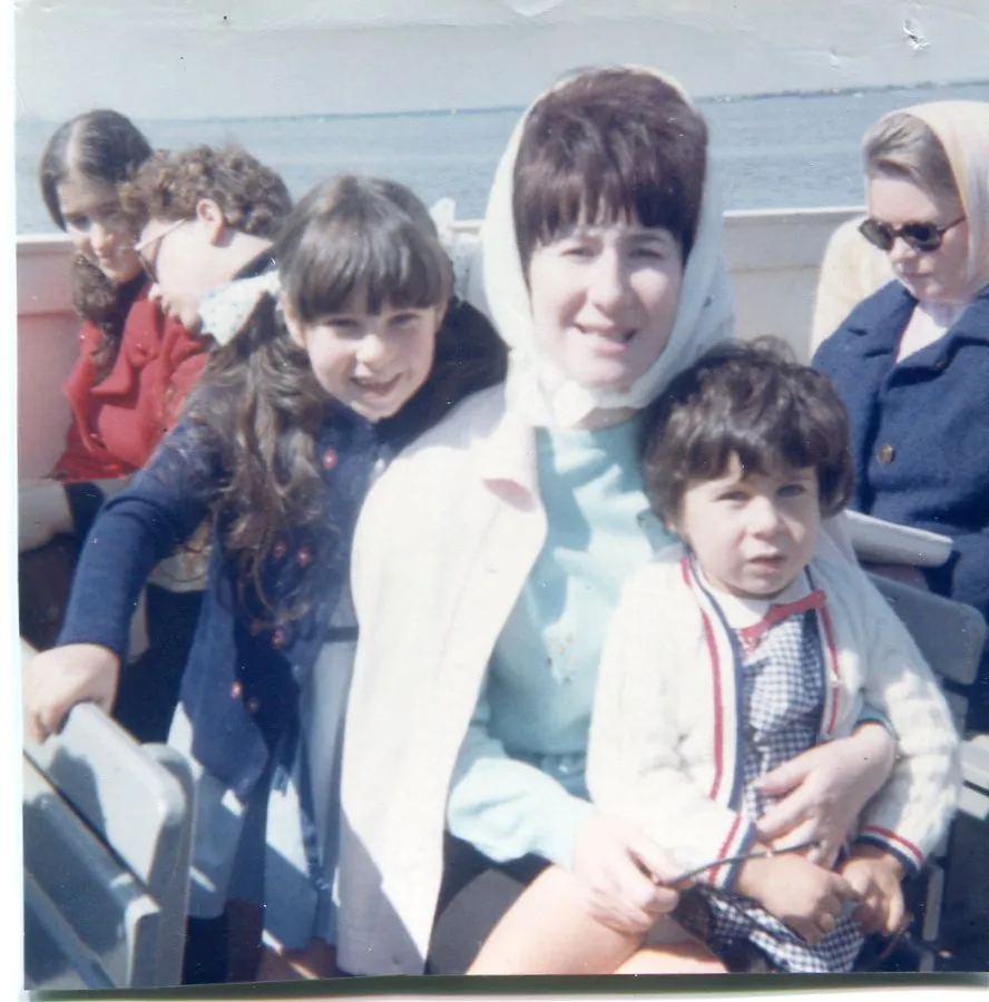 Paulette with Caron (behind) & Debra (on lap) c. 1966 New York