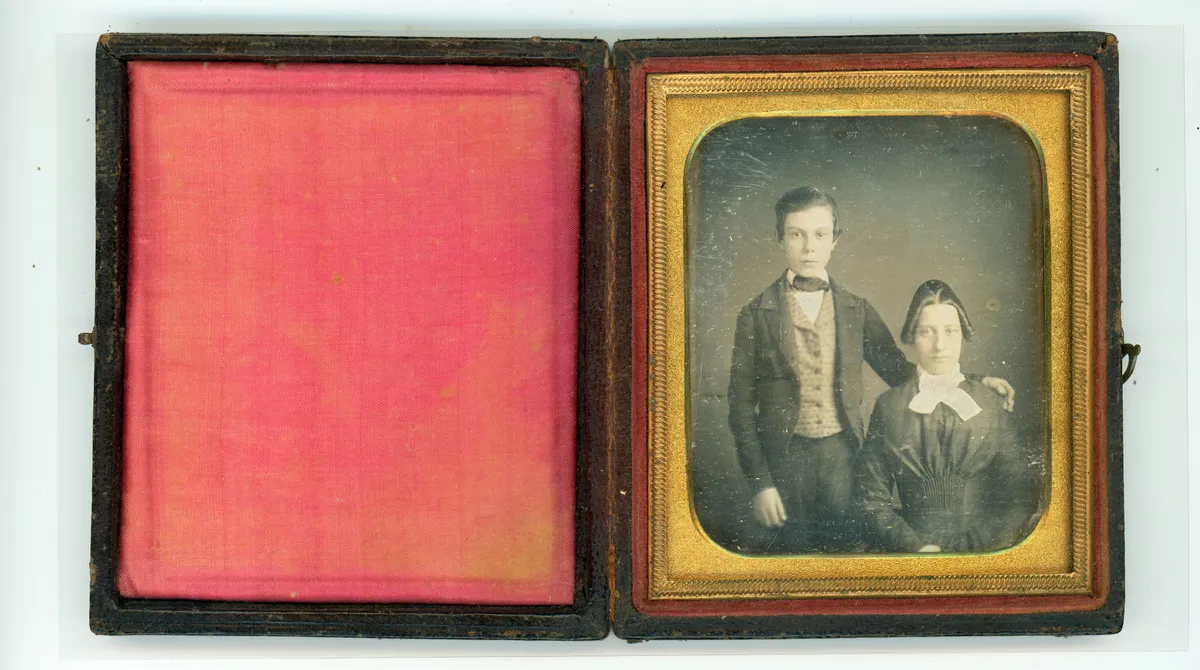 Display your old photographs in a frame appropriate to the era