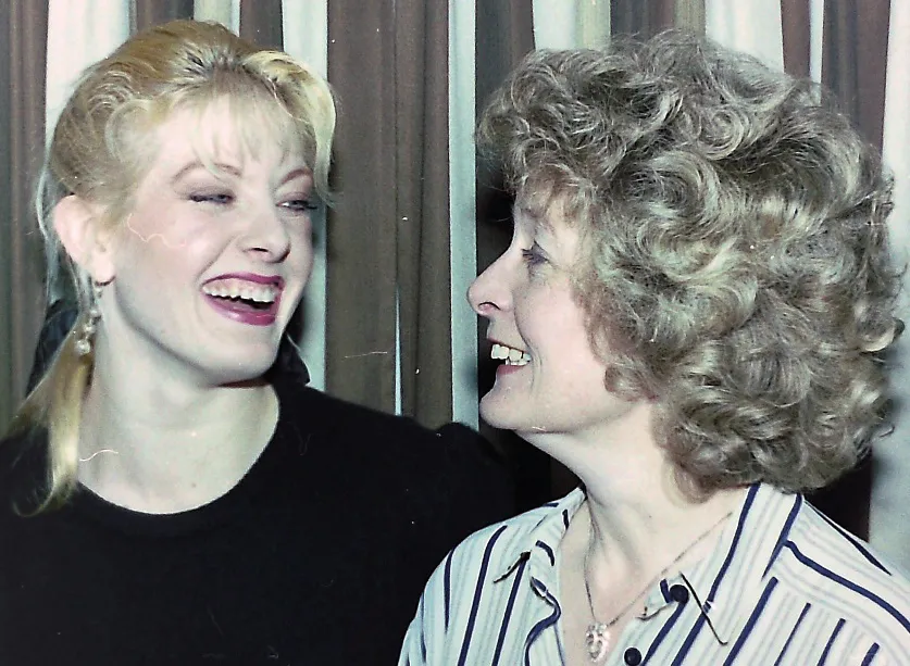 Fiona Patterson-Fraser (left) with her mum June