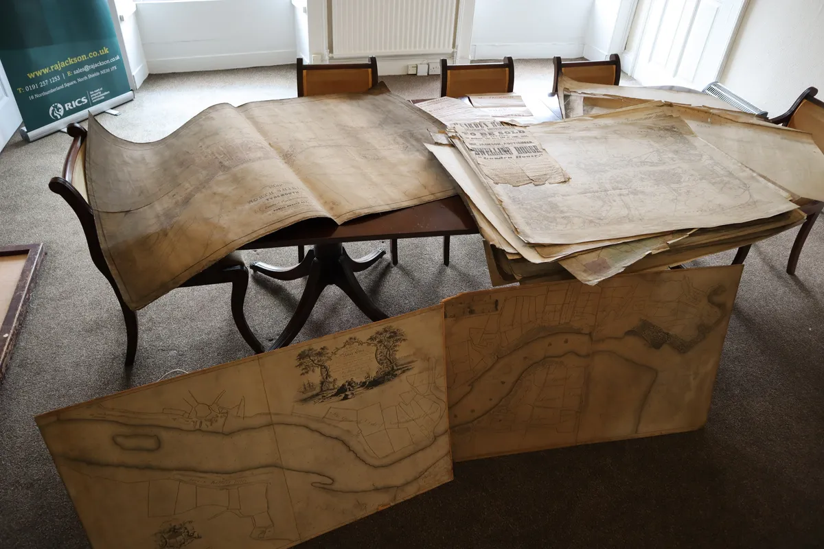 Some of the old maps discovered at 18 Northumberland Place