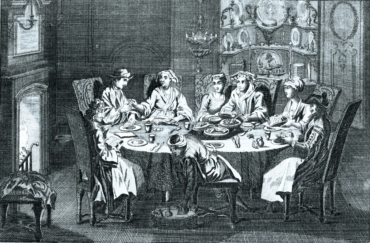 A Sephardic Jewish family celebrate Passover, 1730s